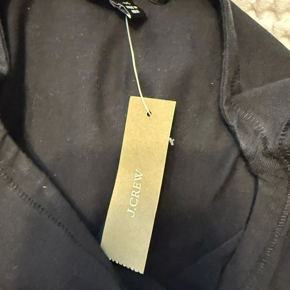 J. Crew Cotton Span Shell Tank Top Blouse NWT XXS Black - Picture 6 of 10